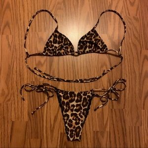 Tropic of C Leopard Print Bikini